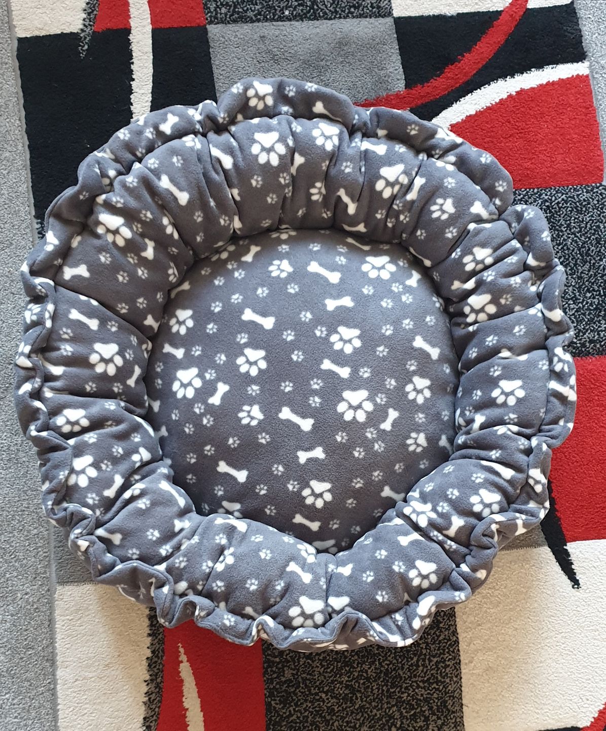 Customer photo review of Paw Print & Bones Anti Pill Polar Fleece Fabric