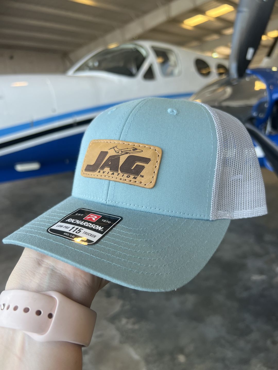 Customer photo review of Richardson 115 Custom Leather Patch Hat