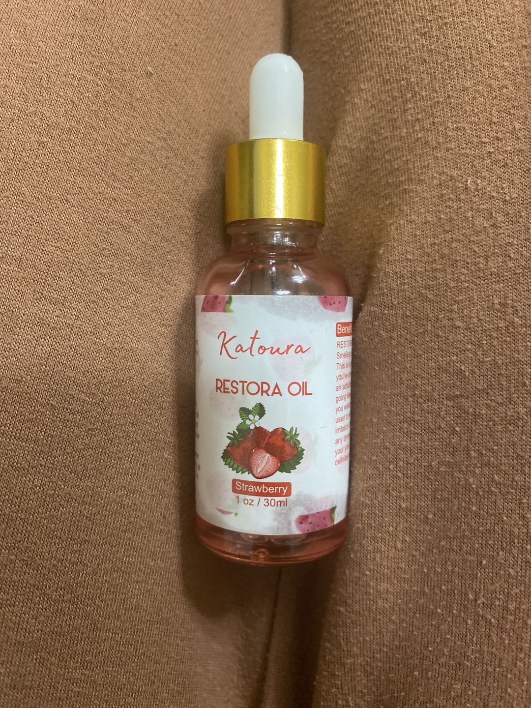 Customer photo review of Restora Oil  Strawberry
