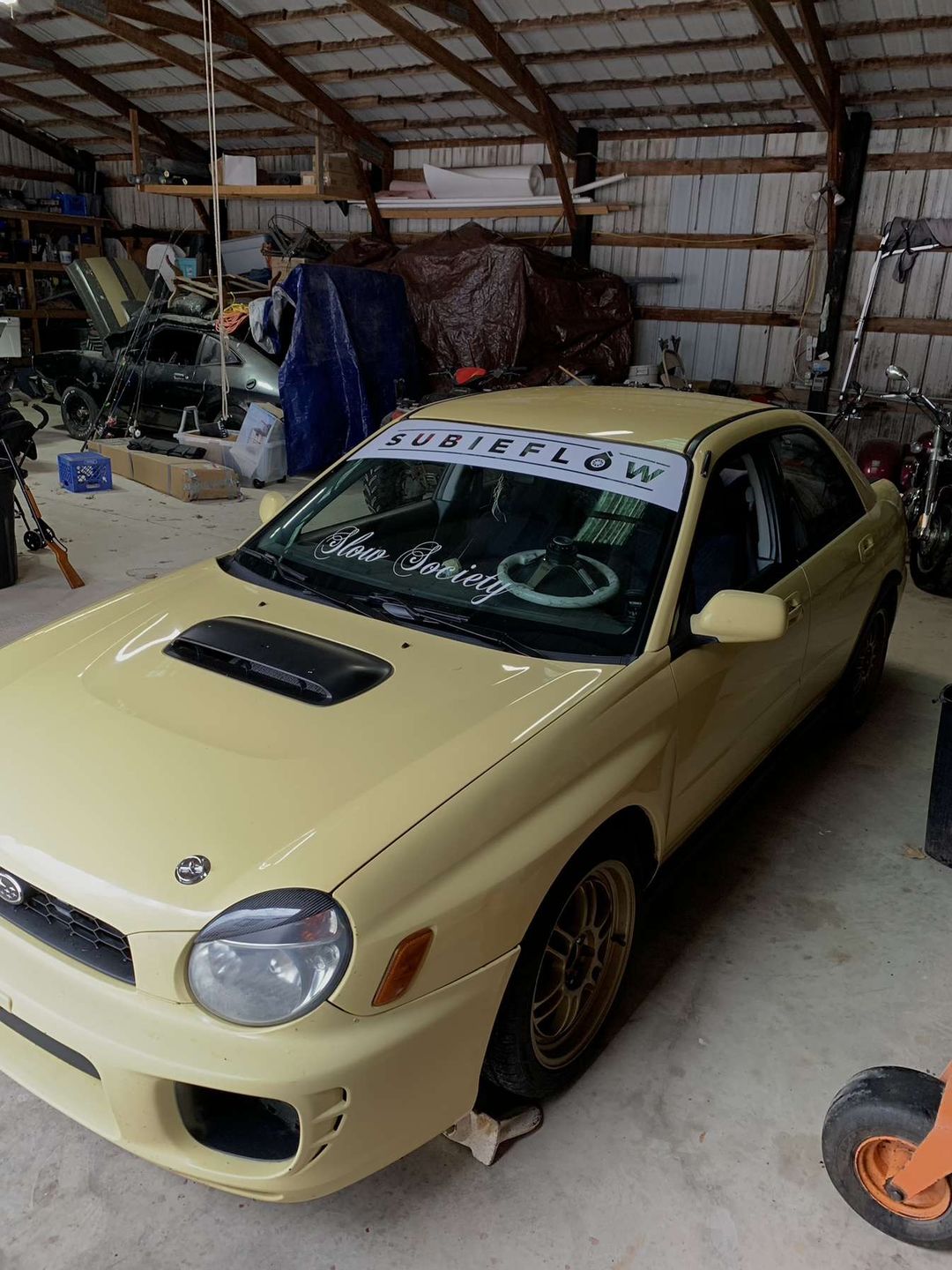 Customer photo review of Reverse Cut Windshield Banners