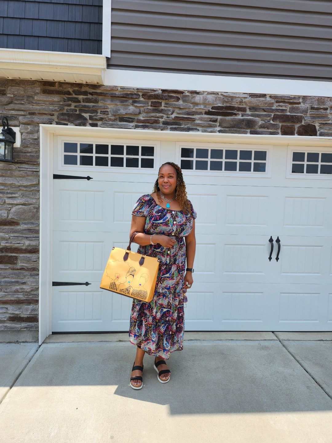 Customer photo review of Mahogany Tote Bag