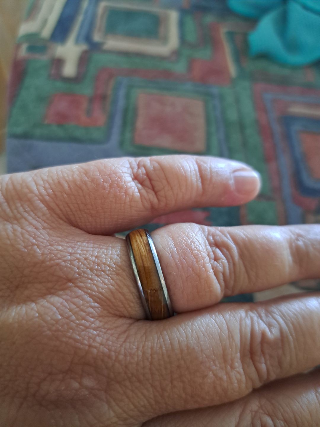 Customer photo review of The Barrelwood 6mm Wonder Ring
