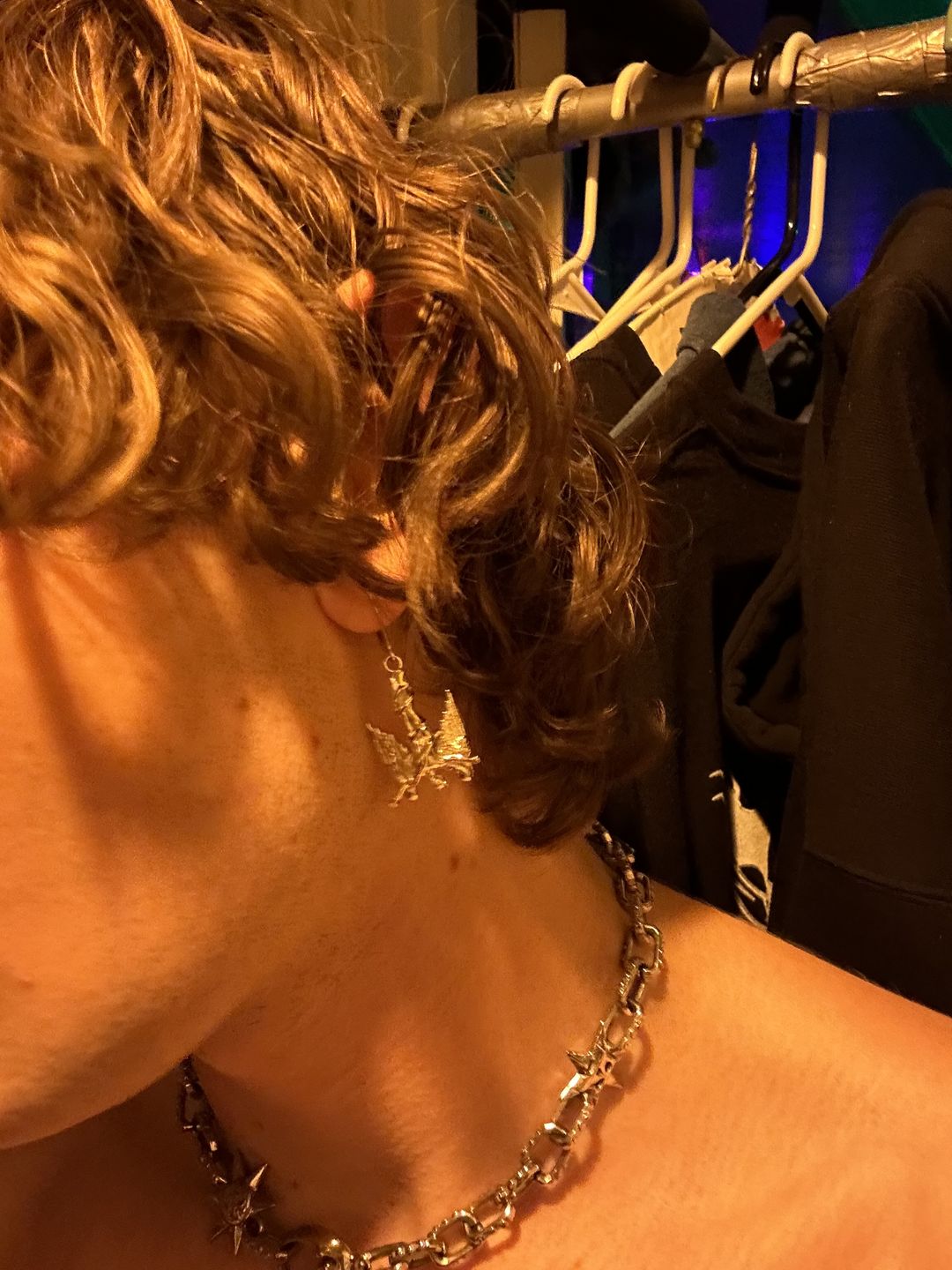 Customer photo review of FALLEN ANGEL EARRING