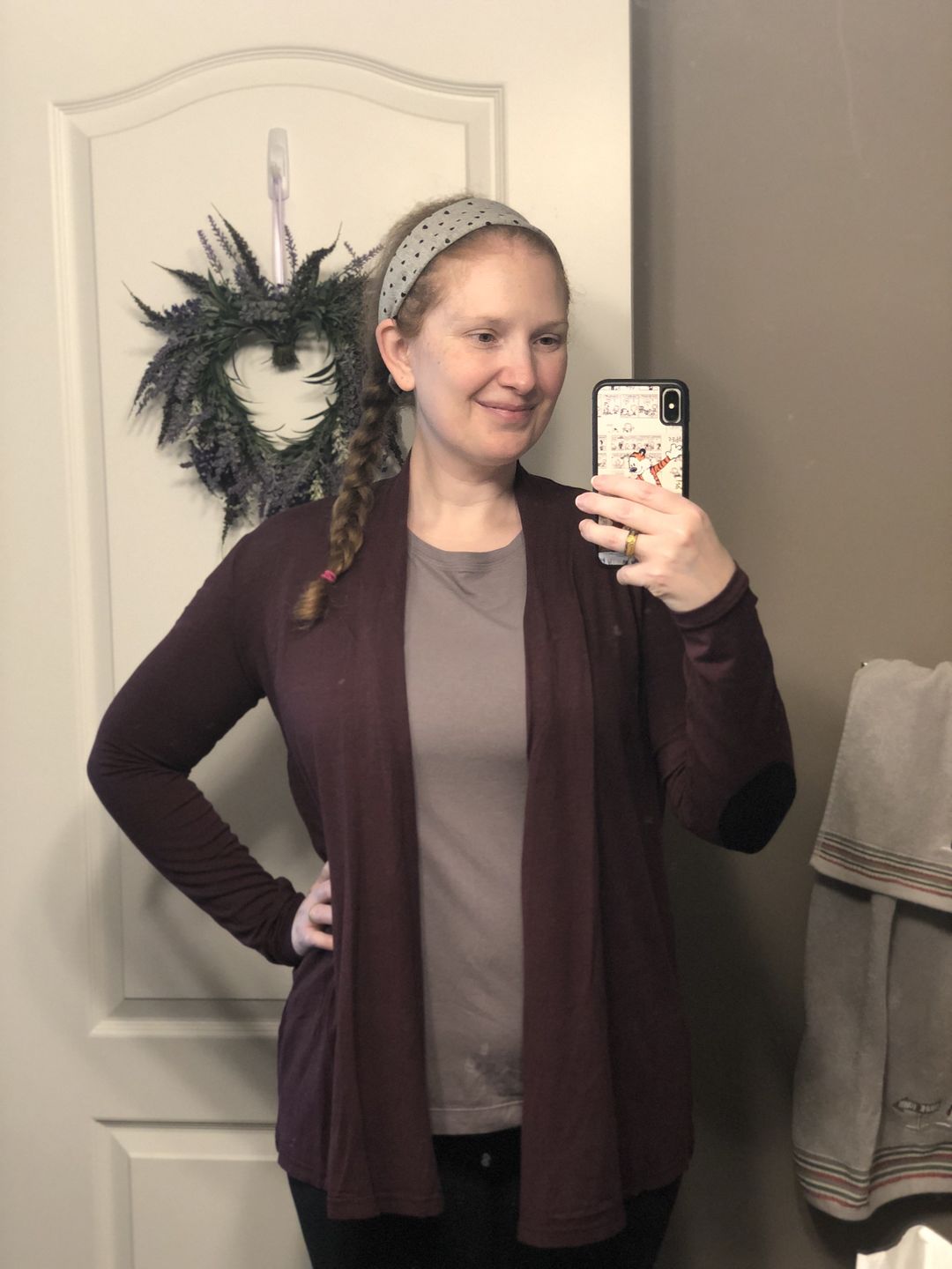 Customer photo review of *Pre-Sale* Layer Cardi with Patches