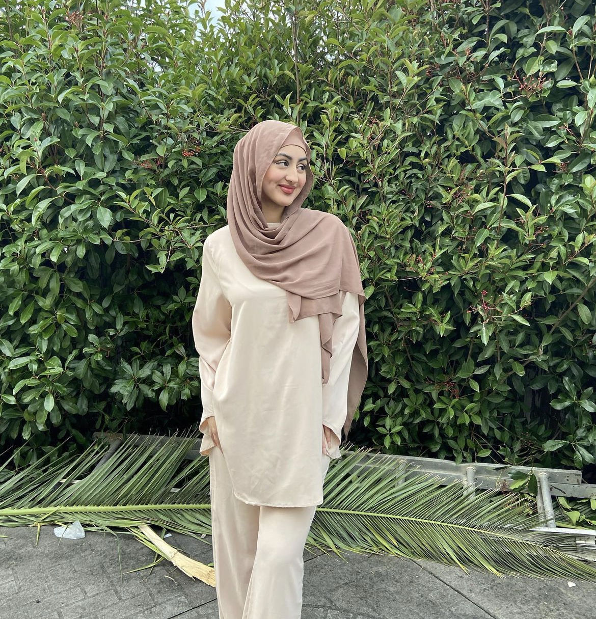Customer photo review of Sarah Casual 2 Piece Set - Cream