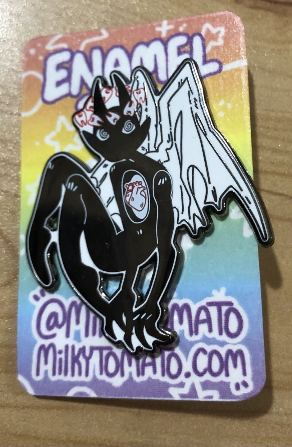 Customer photo review of Gore Angel Enamel Pins