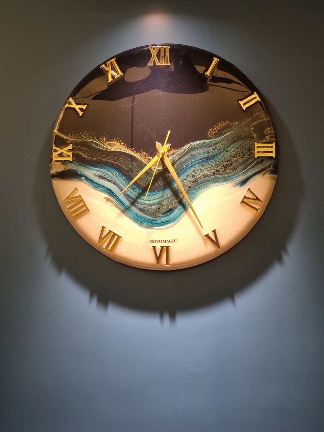 Customer photo review of Ticking Thunder Clock Large 27 Inches (Royal Blue)
