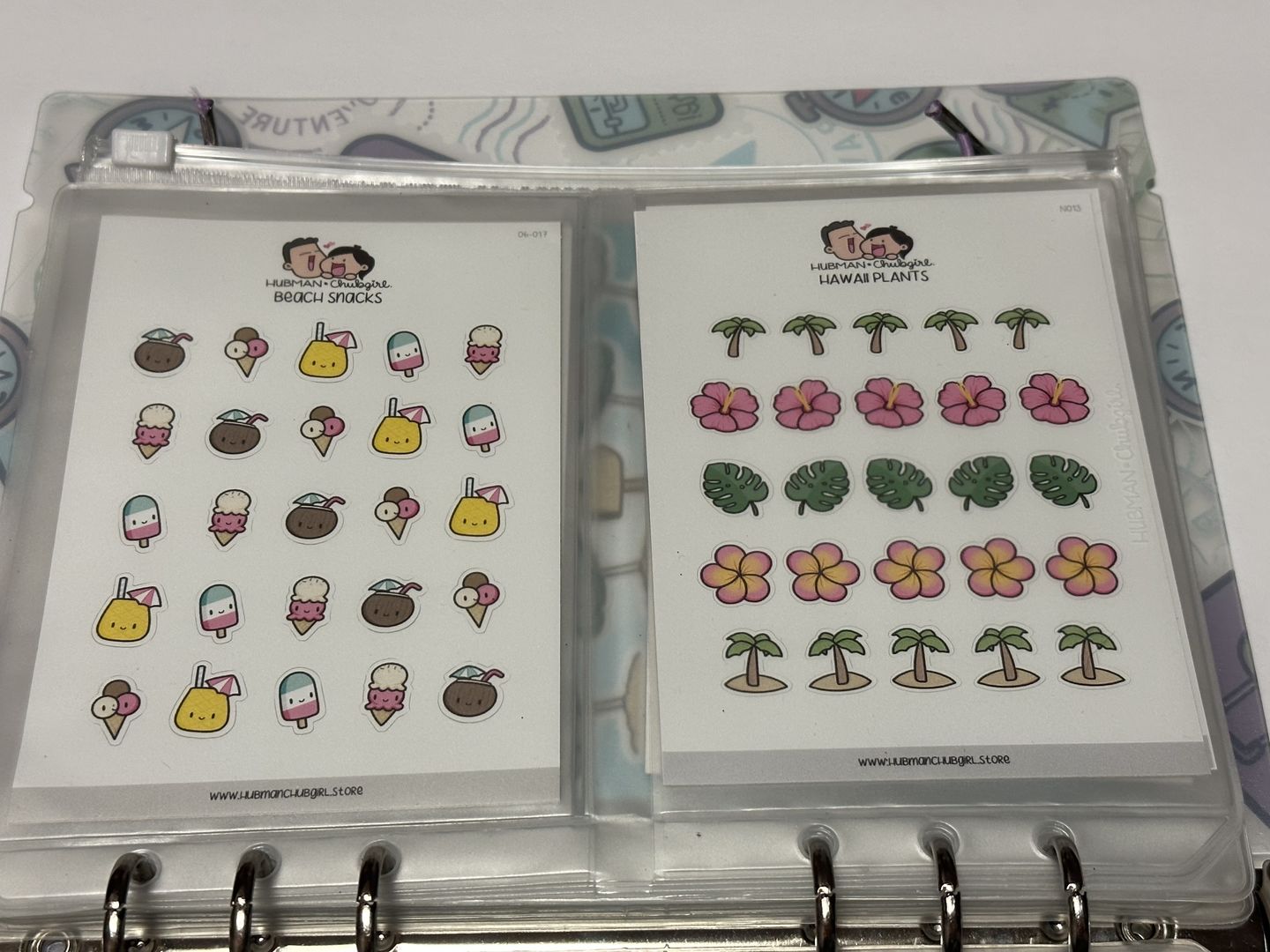 Customer photo review of Hawaii Plants Planner Stickers