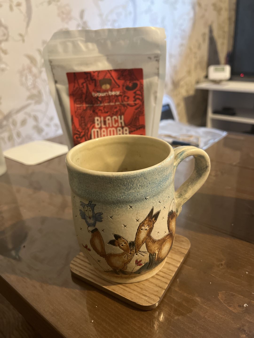 Customer photo review of Dark Roast Coffee, Strength 5 | Black Mamba
