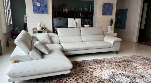 Customer photo review of EVORY - Sofa góc da 4 chỗ tựa gật gù