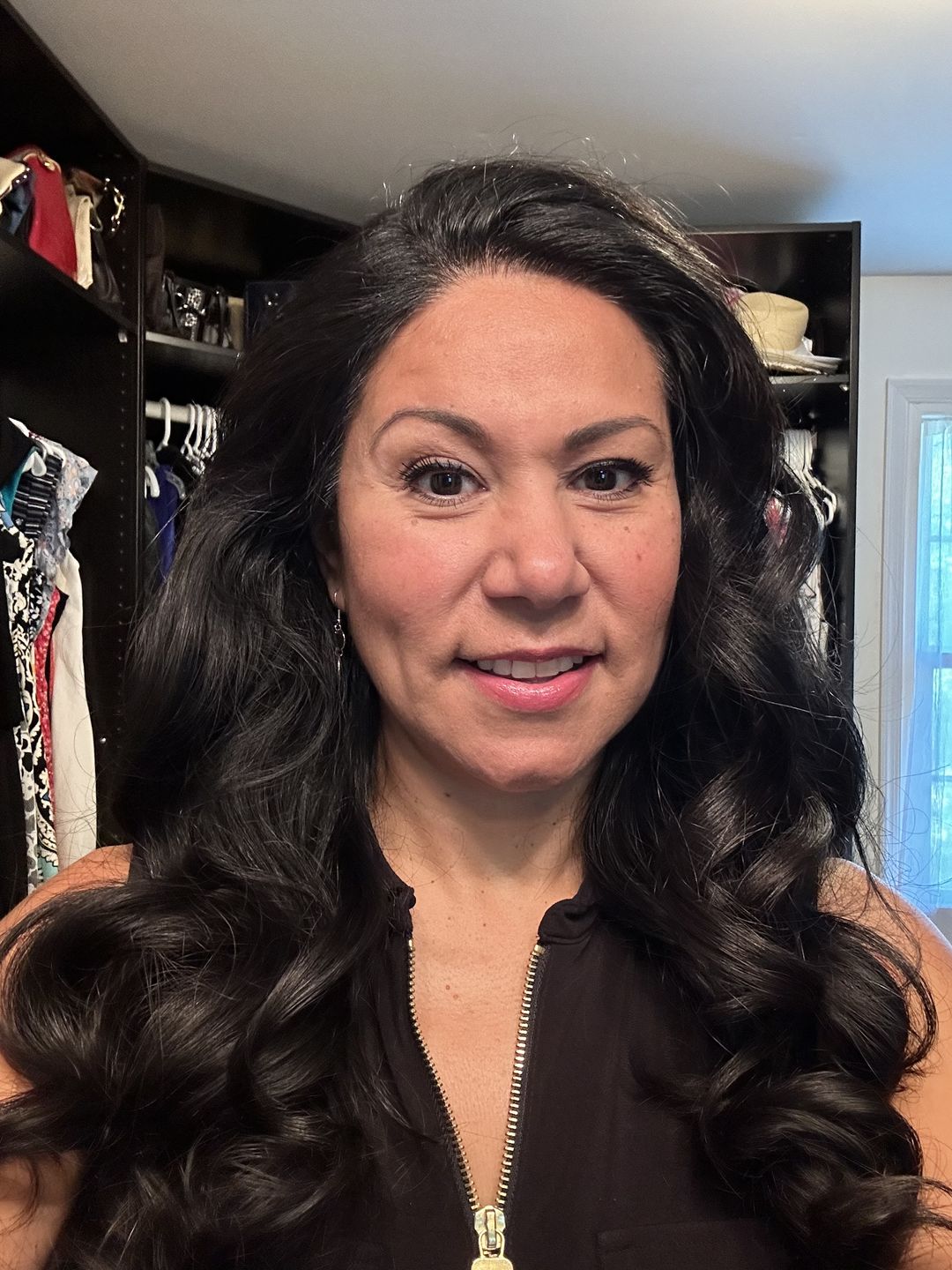 Customer photo review of Curling Headband - Black