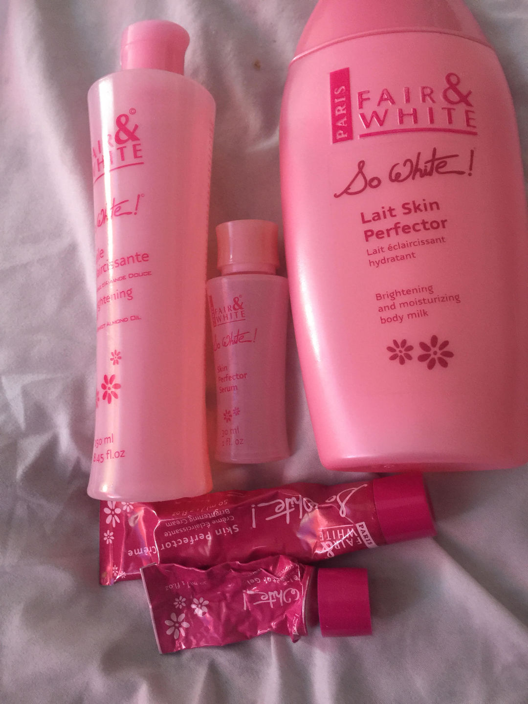 Customer photo review of Fair and White So White Skin Perfector Gel 30ml / 1 fl oz