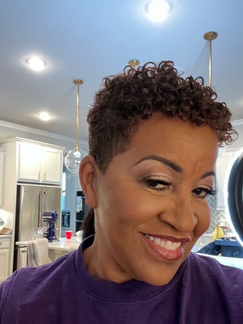 Customer photo review of Wash and Go System with Heavy Hold for Curly Hair