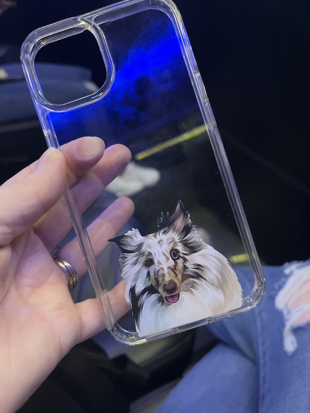 Customer photo review of Custom Pet Portrait Phone Cases