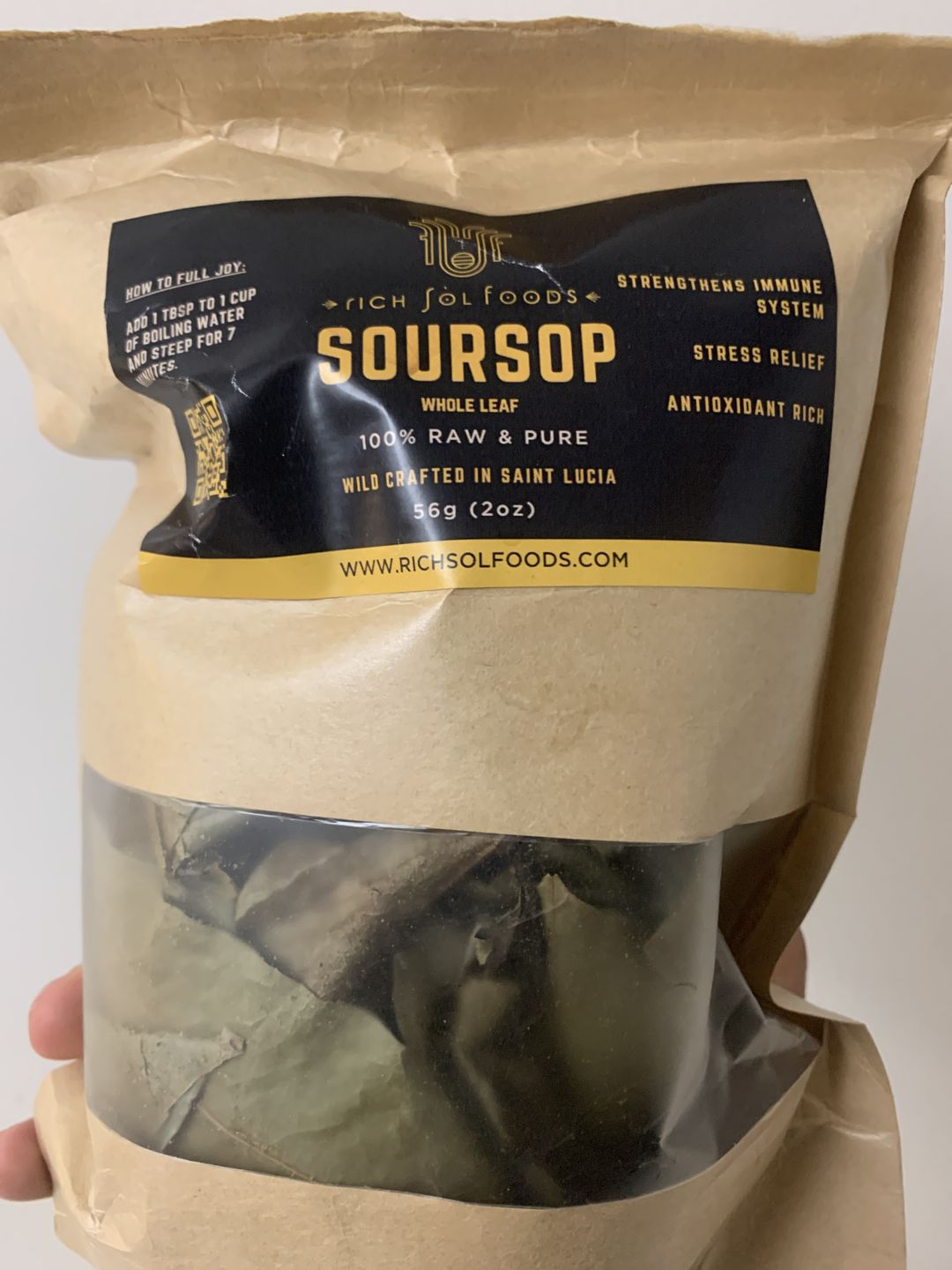 Customer photo review of Soursop Leaf