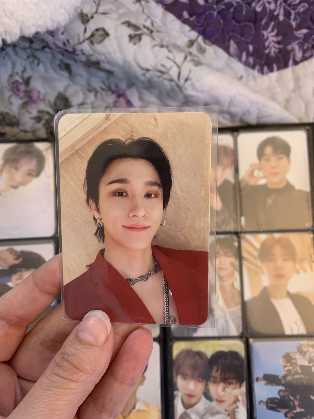 Customer photo review of PREMIUM PHOTOCARD SLEEVES - BLUE VERSION (65x91MM)