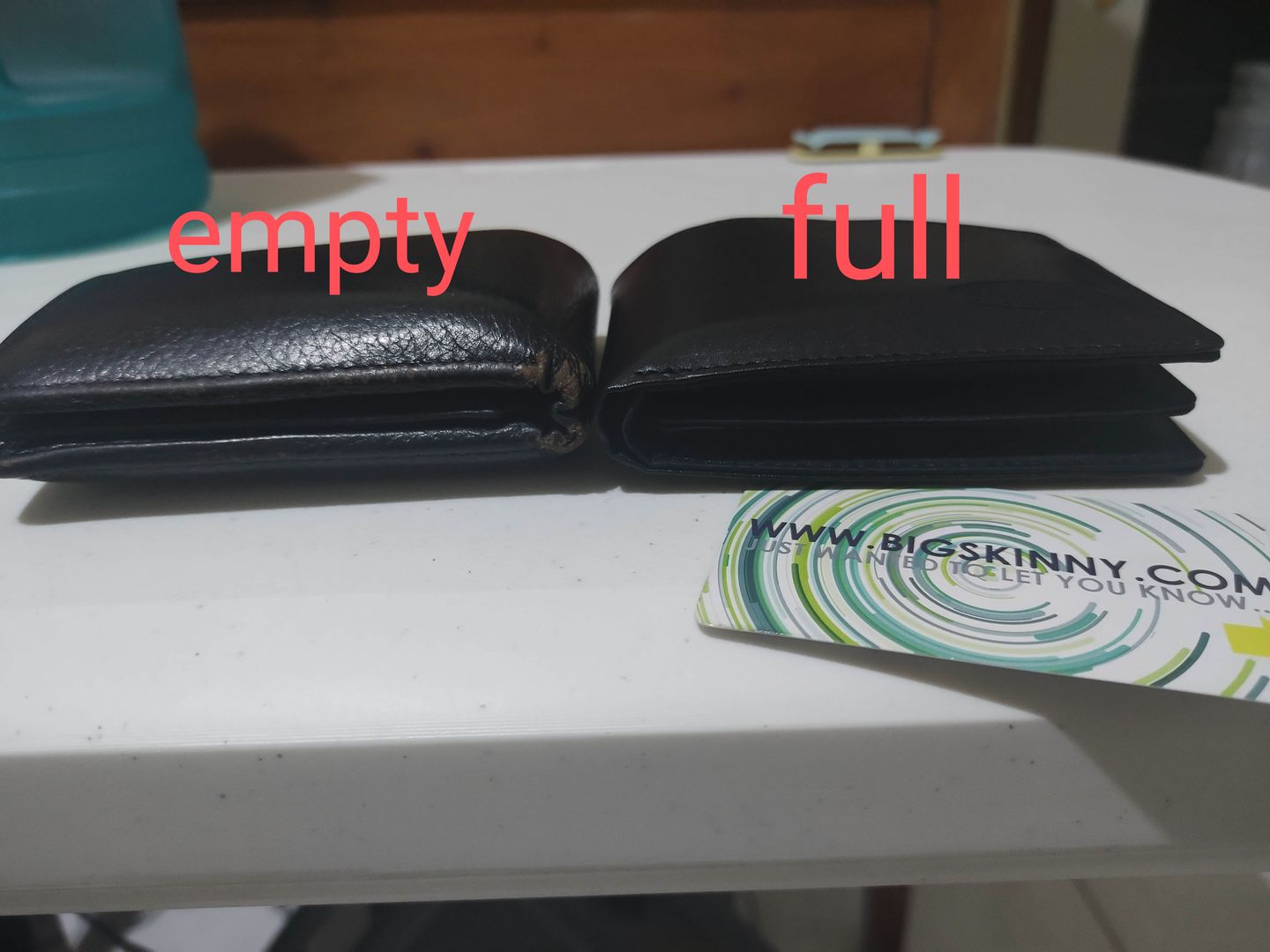 Customer photo review of RFID Leather L-Fold Black