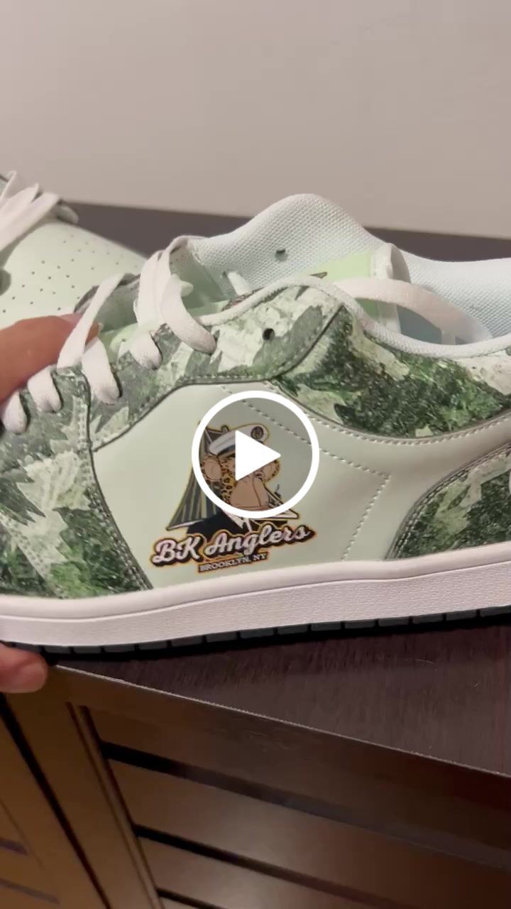 Customer video review of Personalized Sneakers, Custom Sneakers, Put name or business name on it, AJ1-C03200