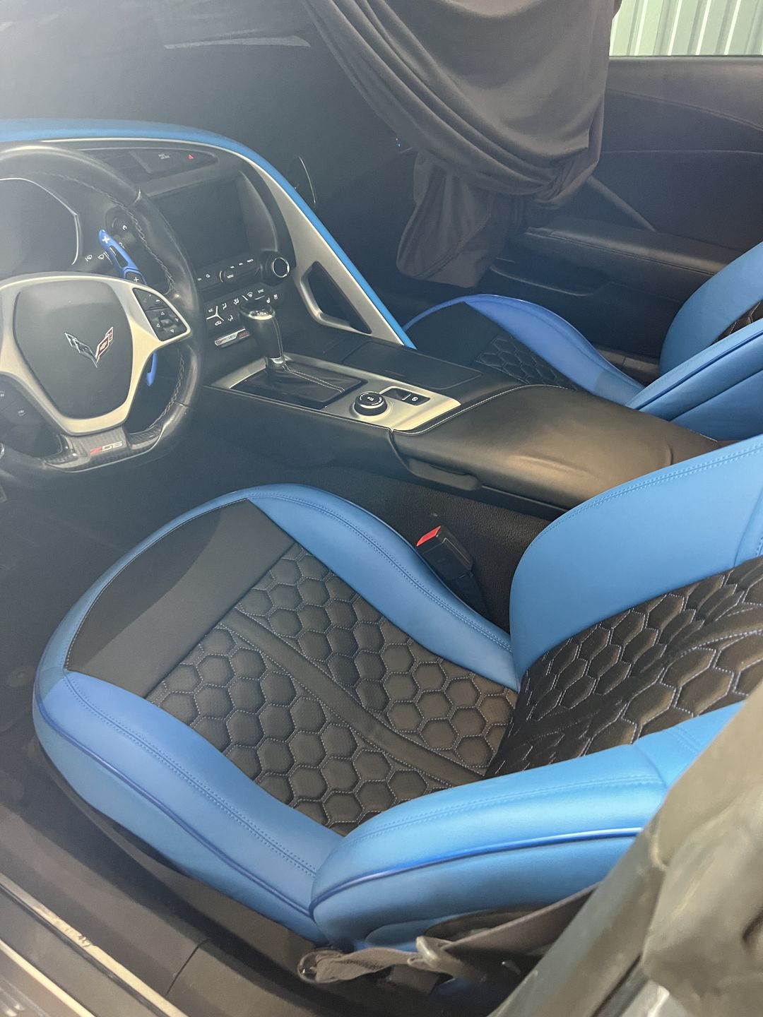 Customer photo review of Corvette C7 Premium Custom Leather Seat Covers