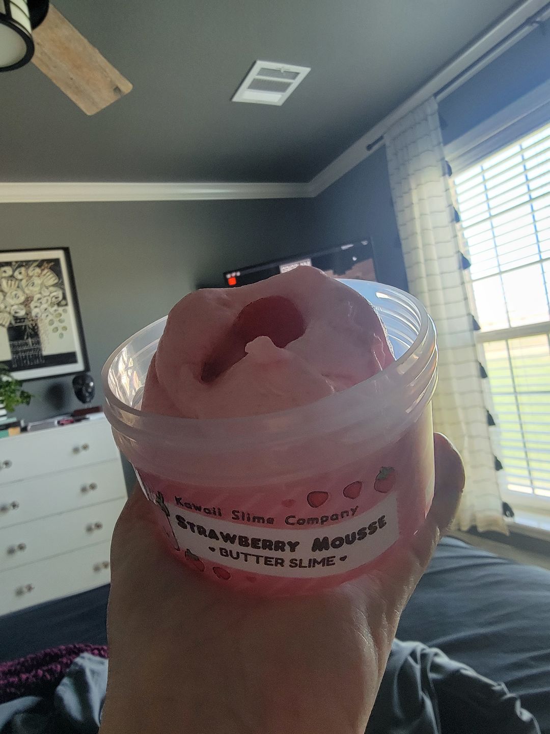 Customer photo review of Strawberry Mousse Fluffy Butter Slime