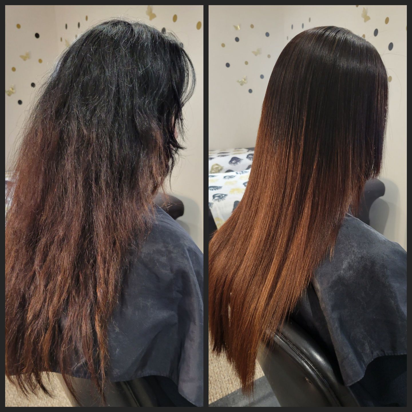 Customer photo review of Richée Nanobtx Repair Deep Hair Mask 1Kg / 35.27 fl oz