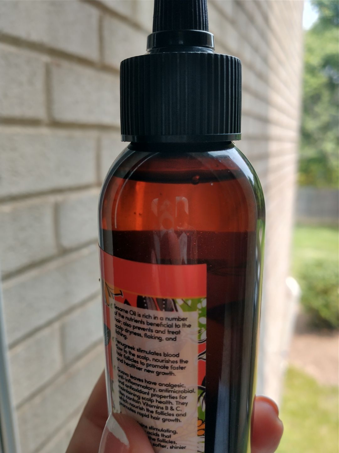 Customer photo review of Get Up, Strand Up! Caribvedic Hair Oil