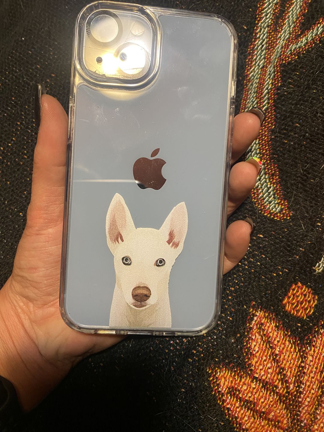Customer photo review of Custom Pet Portrait Phone Cases