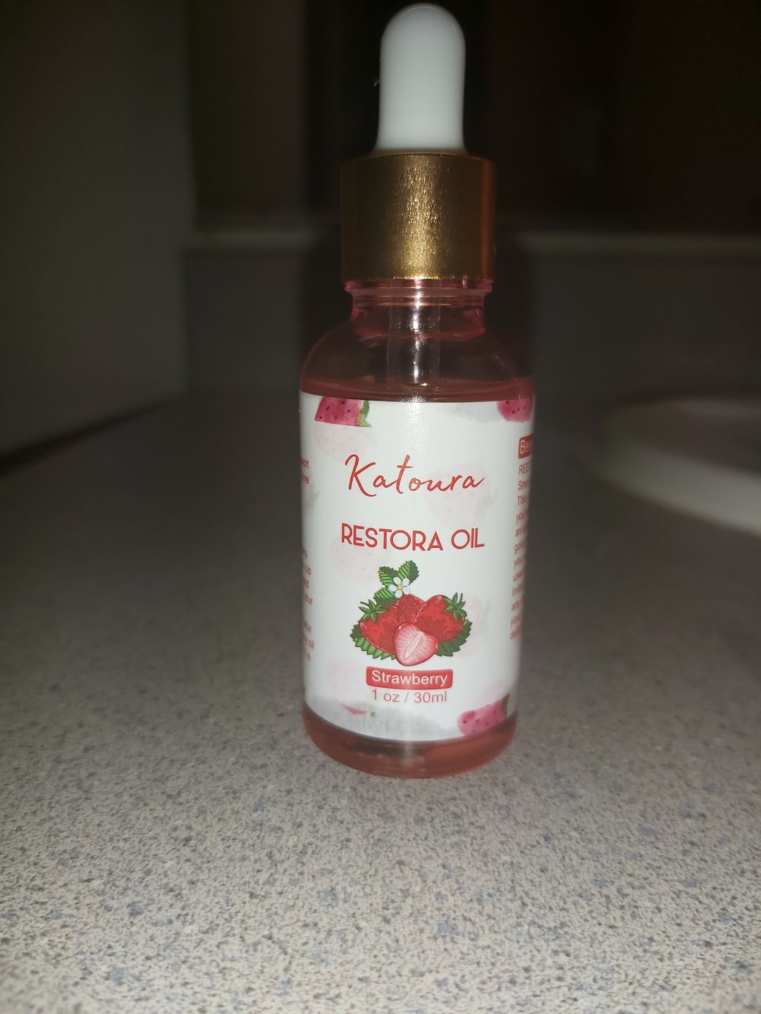 Customer photo review of Restora Oil  Strawberry