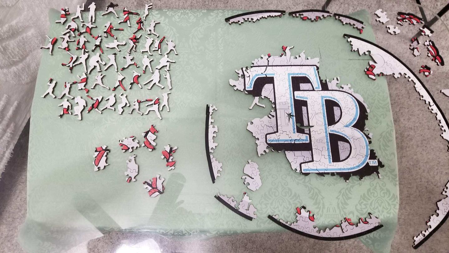 Customer photo review of Tampa Bay Rays® - Official Wooden Puzzle