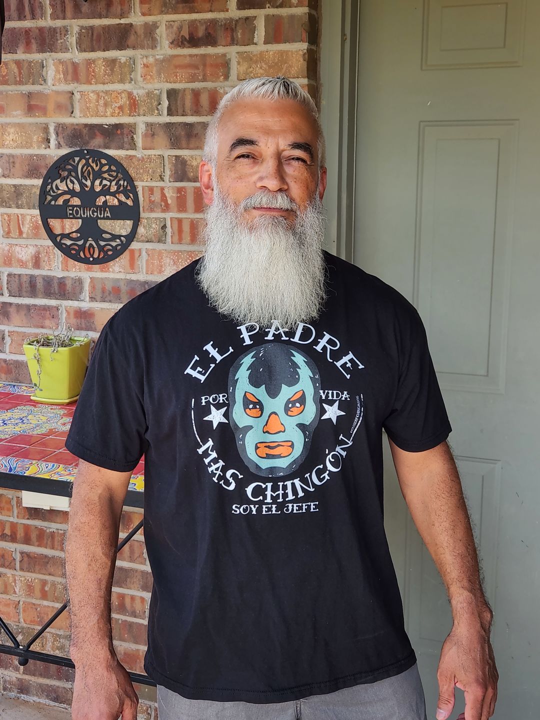 Customer photo review of El Padre Mas Chingon OG T-Shirt