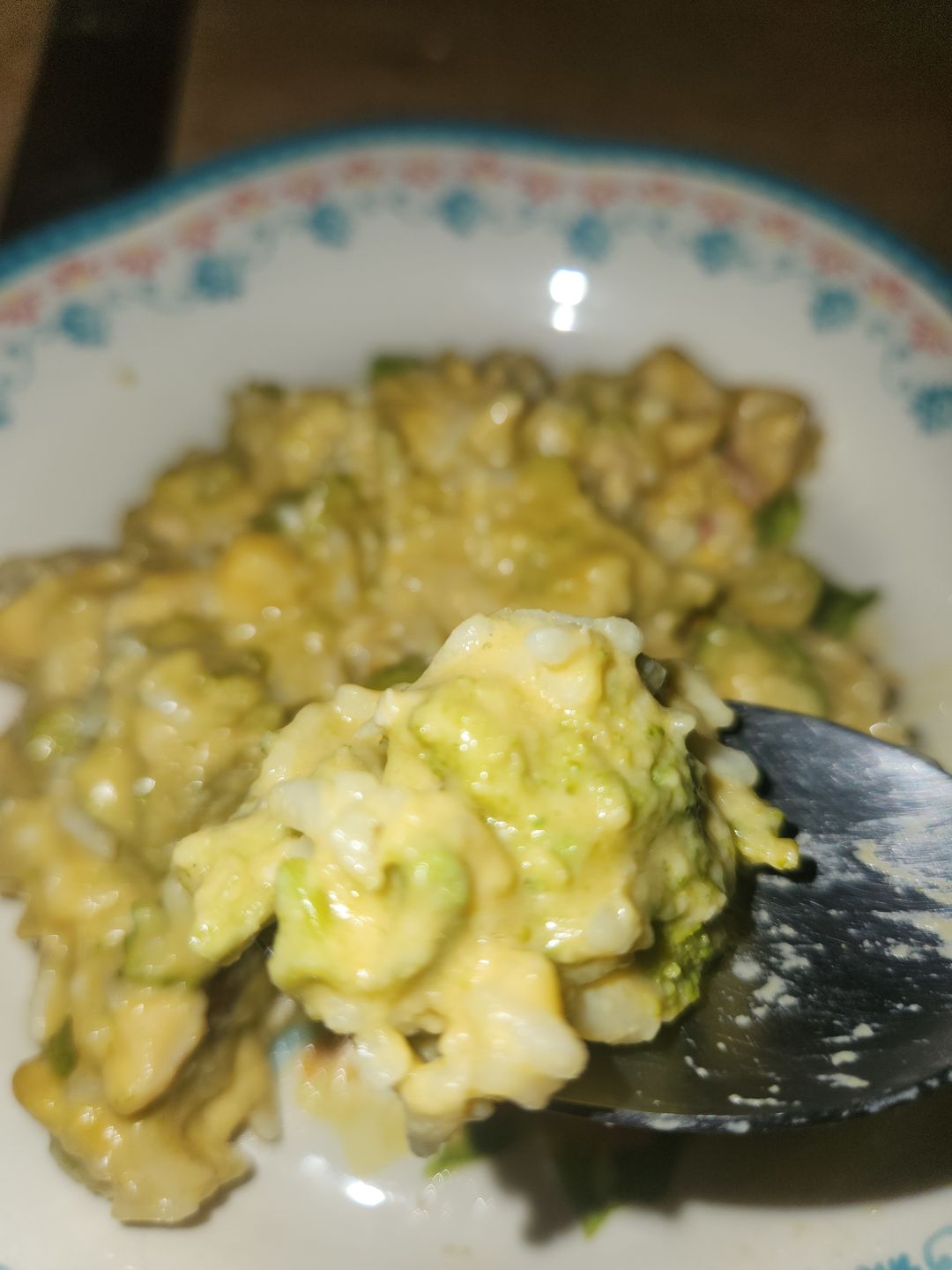 Customer photo review of Cheesy Chicken & Broccoli