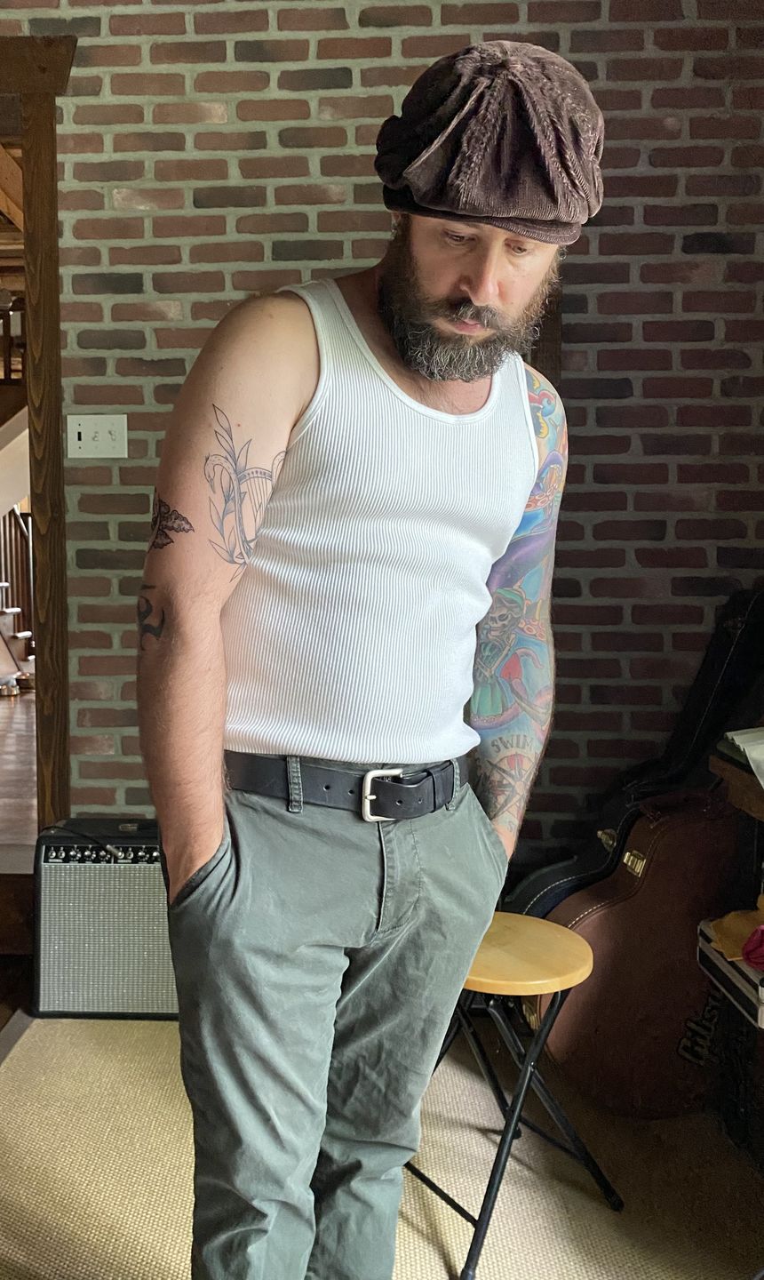 Customer photo review of 10.5 oz Cotton Tank Top - White