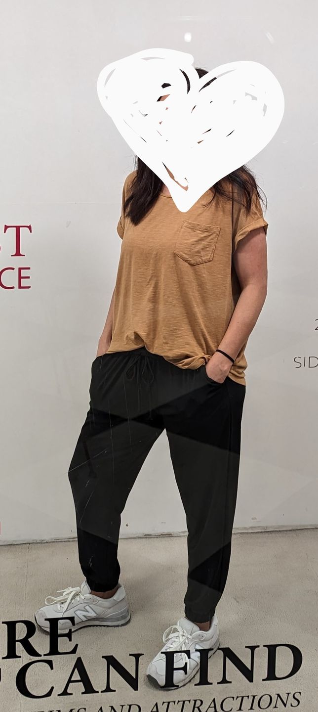 Customer photo review of Brigitte Brianna Street Joggers