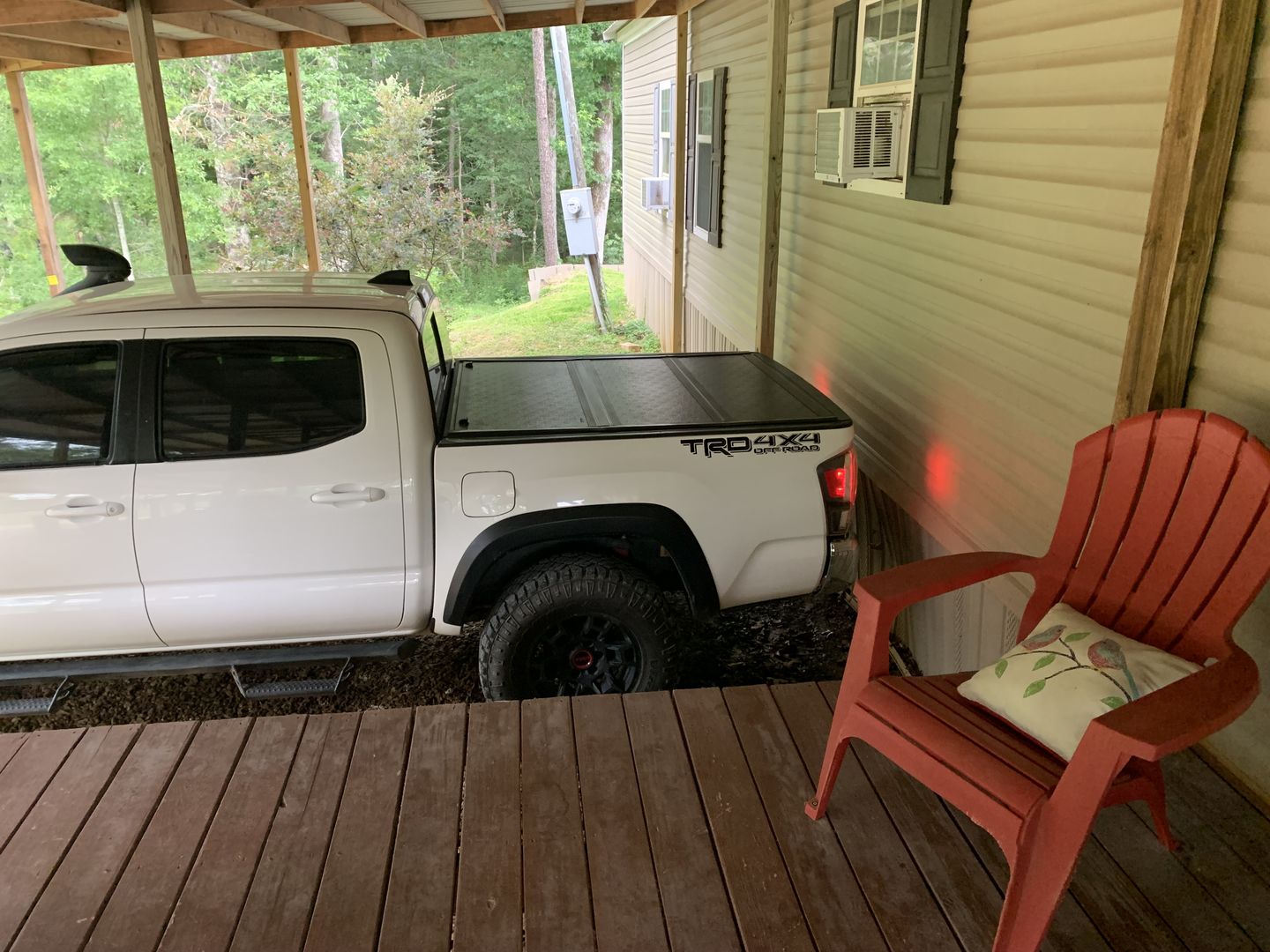 Customer photo review of TRD 4x4 off-road vinyl decal for 2016-2022 Toyota Tacoma Tundra