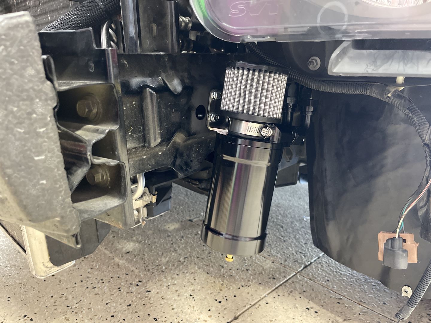 Customer photo review of Motion Raceworks Top Loader Billet Catch Can KIT 32-100K