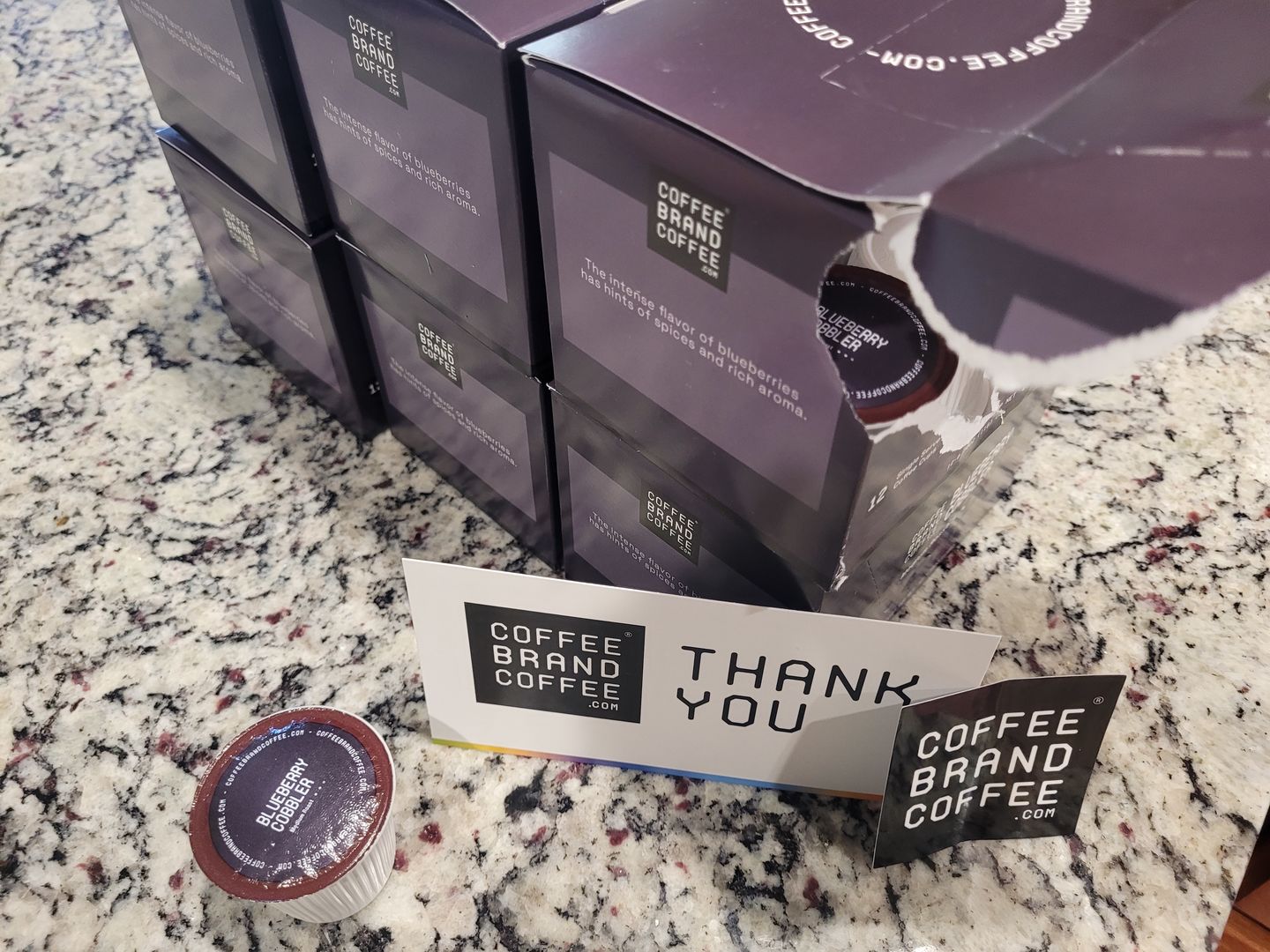 Customer photo review of Blueberry Cobbler Kcups