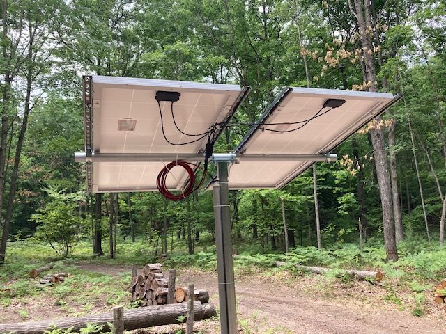 Customer photo review of 10 Gauge 50 Feet Solar Extension Cable