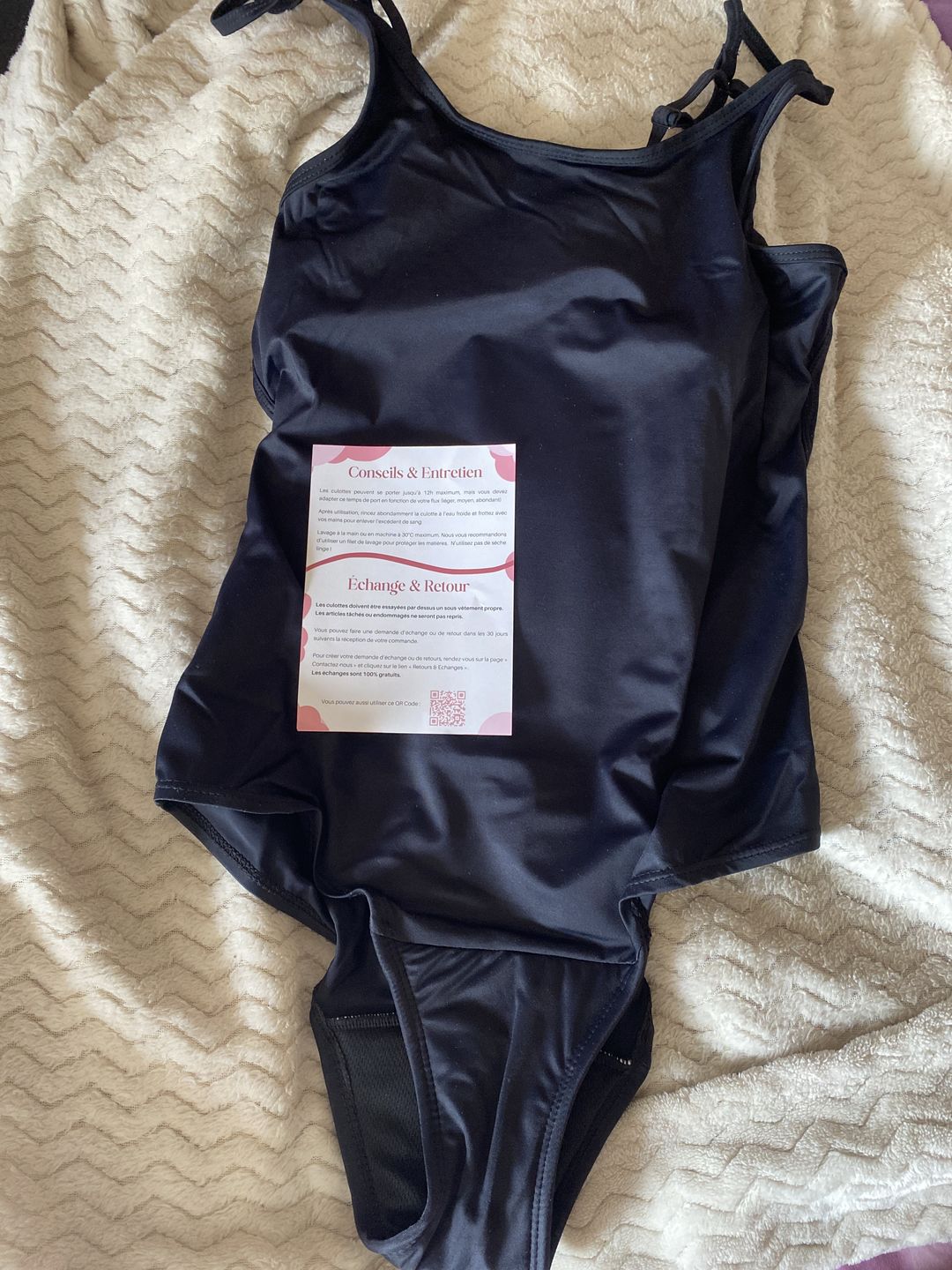 Customer photo review of Maillot de bain menstruel Alizée (Bretelles Réglables)