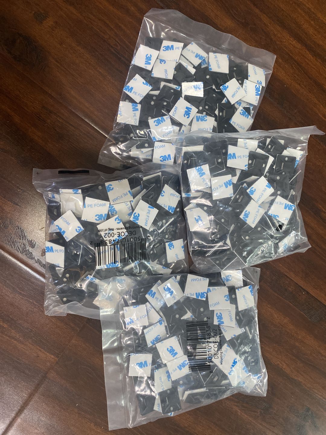 Customer photo review of Mounting Squares Bag of 100 - DECOE-002, attach a wreath sign, sign attachment