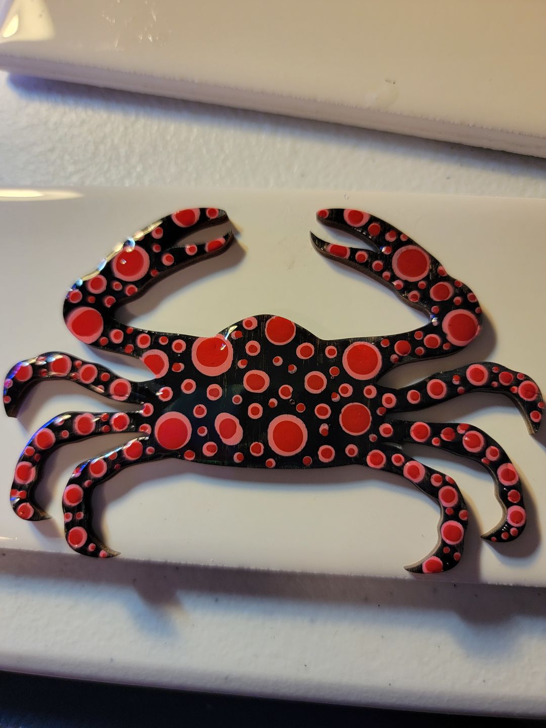 Customer photo review of Unfinished Wood Crab Shape - Ocean - Nursery - Craft - up to 24" DIY