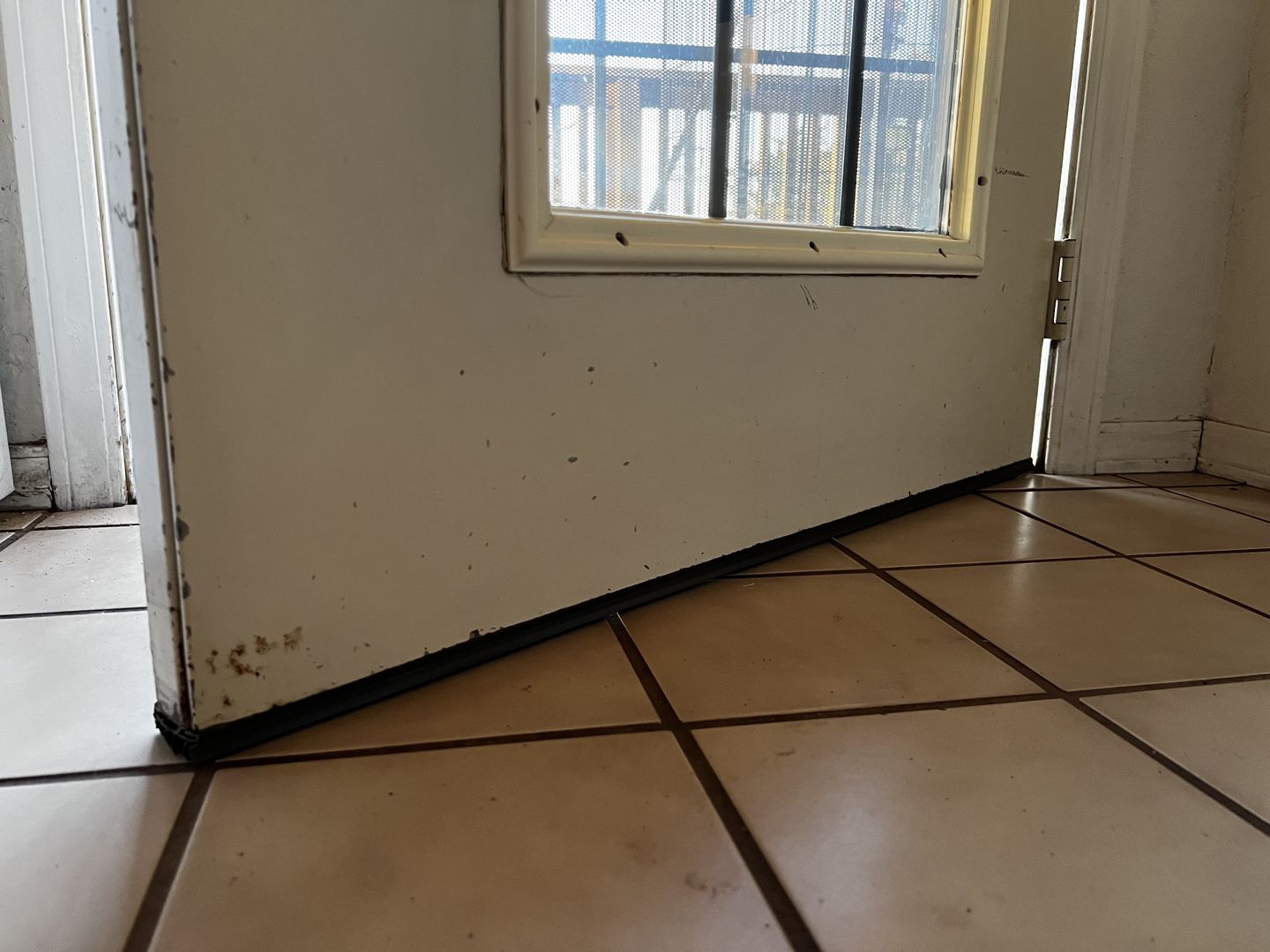 Customer photo review of 36" Taylor Slide-On Door Sweep