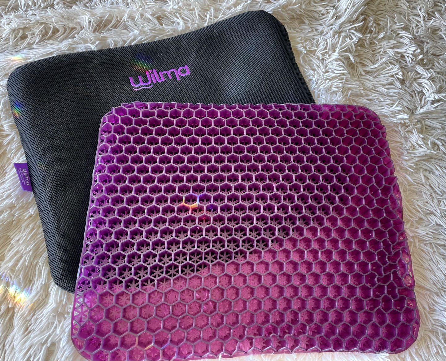 Customer photo review of Cojin de Gel Viscoelástico Premium con Funda Marca Wilma