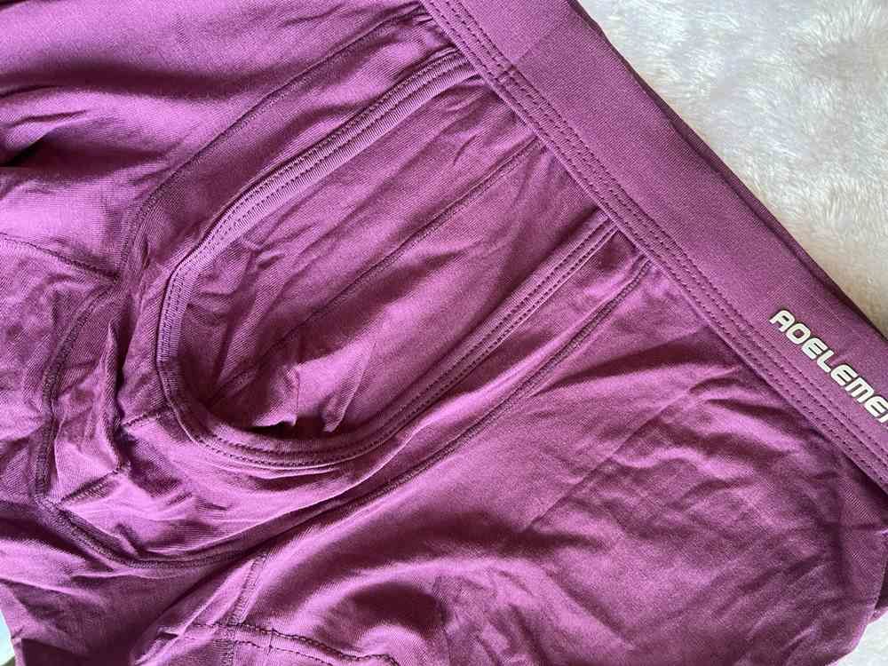 Customer photo review of 3 Pack Men's Dual Pouch Underwear Separate Pouch Modal Trunks