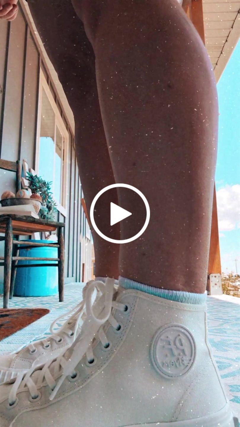 Customer video review of Sea Salt Center Hi Top | Unisex Canvas Sneaker