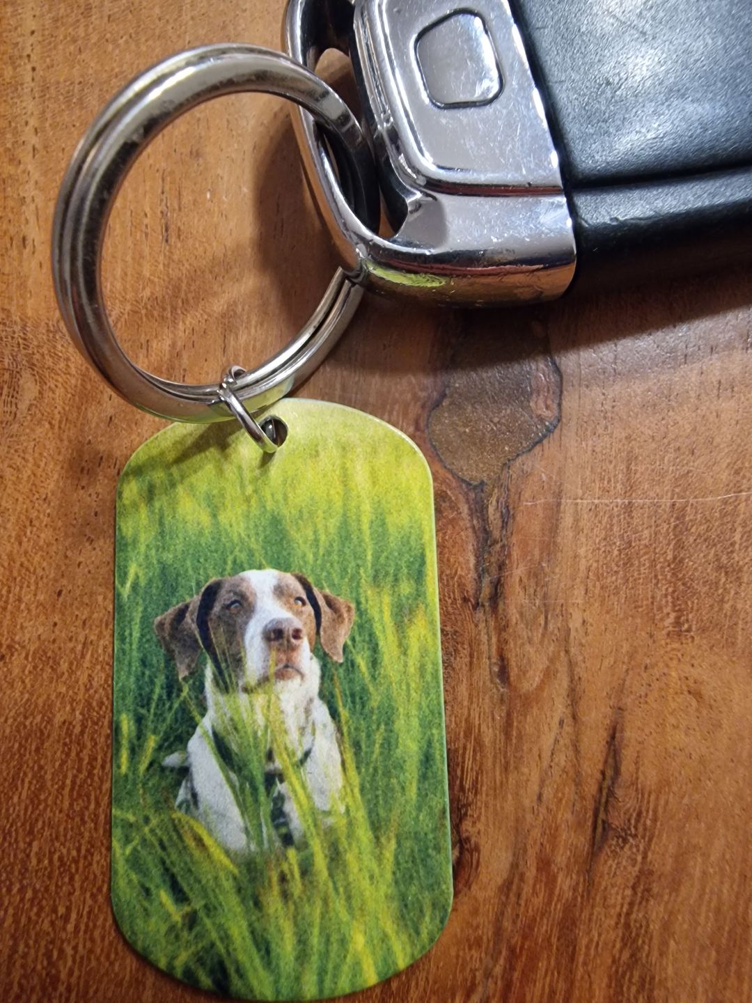Customer photo review of Doppeltes Foto - Individueller Dog Tag Schlüsselanhänger