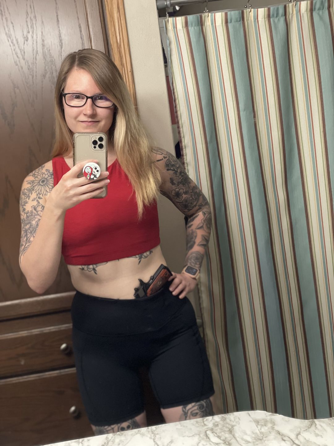 Customer photo review of Concealed Carry Shorts With Pockets | Black