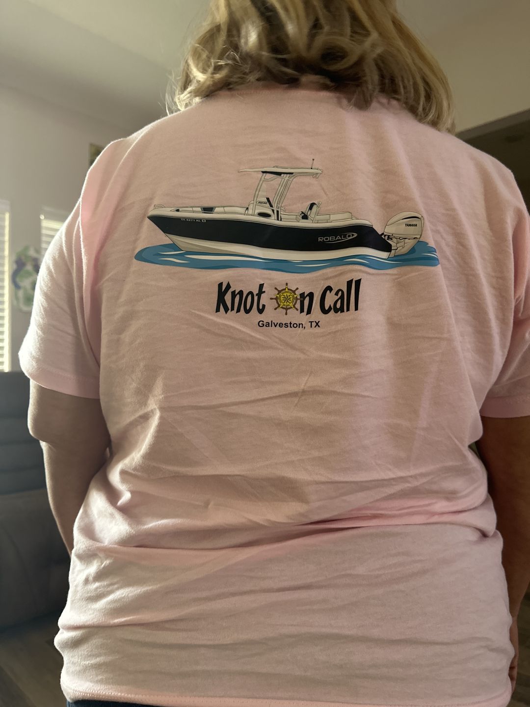 Customer photo review of Women's Custom Boat T-Shirts - Short Sleeve
