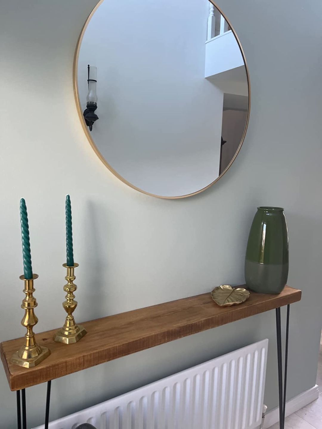 Customer photo review of Console Table 20cm Depth | Hairpin Leg