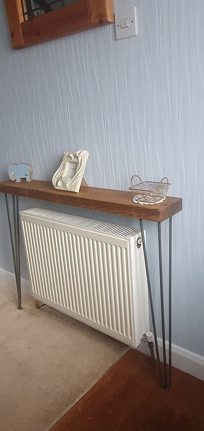Customer photo review of Console Table 20cm Depth | Hairpin Leg