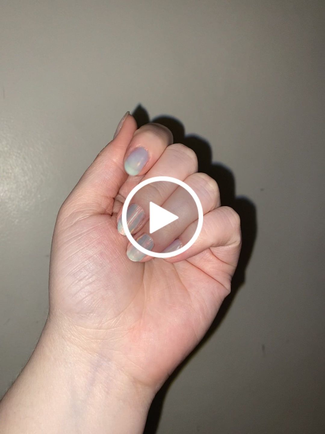 Customer video review of Aqua Pink (Pearlescent) DIY Semicured Gel Nail Sticker Kit